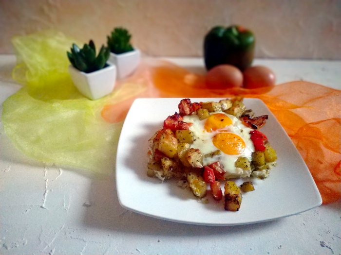 Jajka sadzone z piekarnika